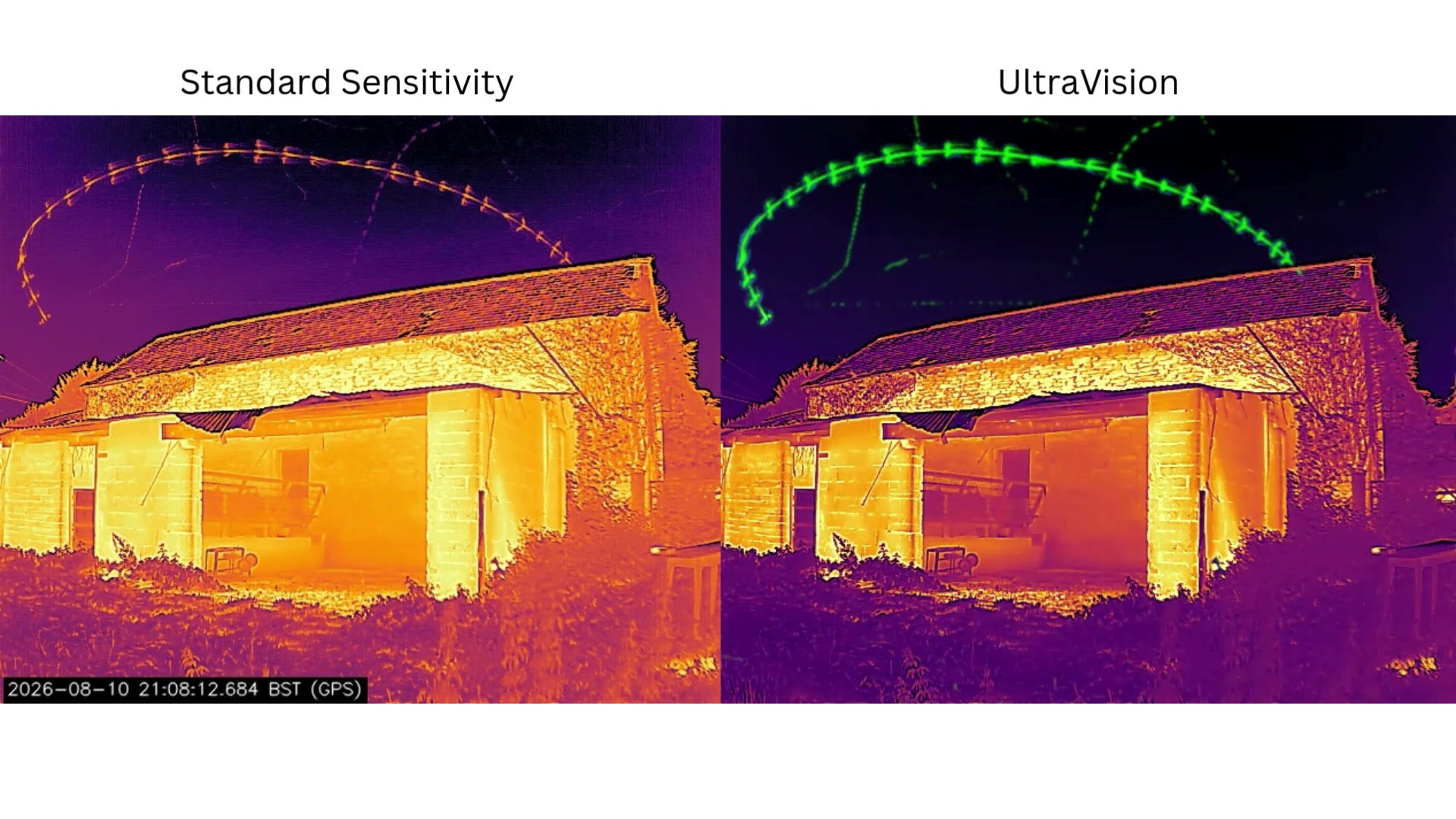 Play the normal thermal and UltraVision comparison
